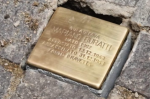 Pietra d inciampo per Mariano Buratti a Viterbo