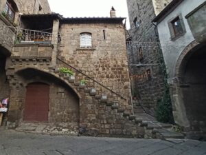 Il profferlo nel quartiere San Pellegrino a Viterbo