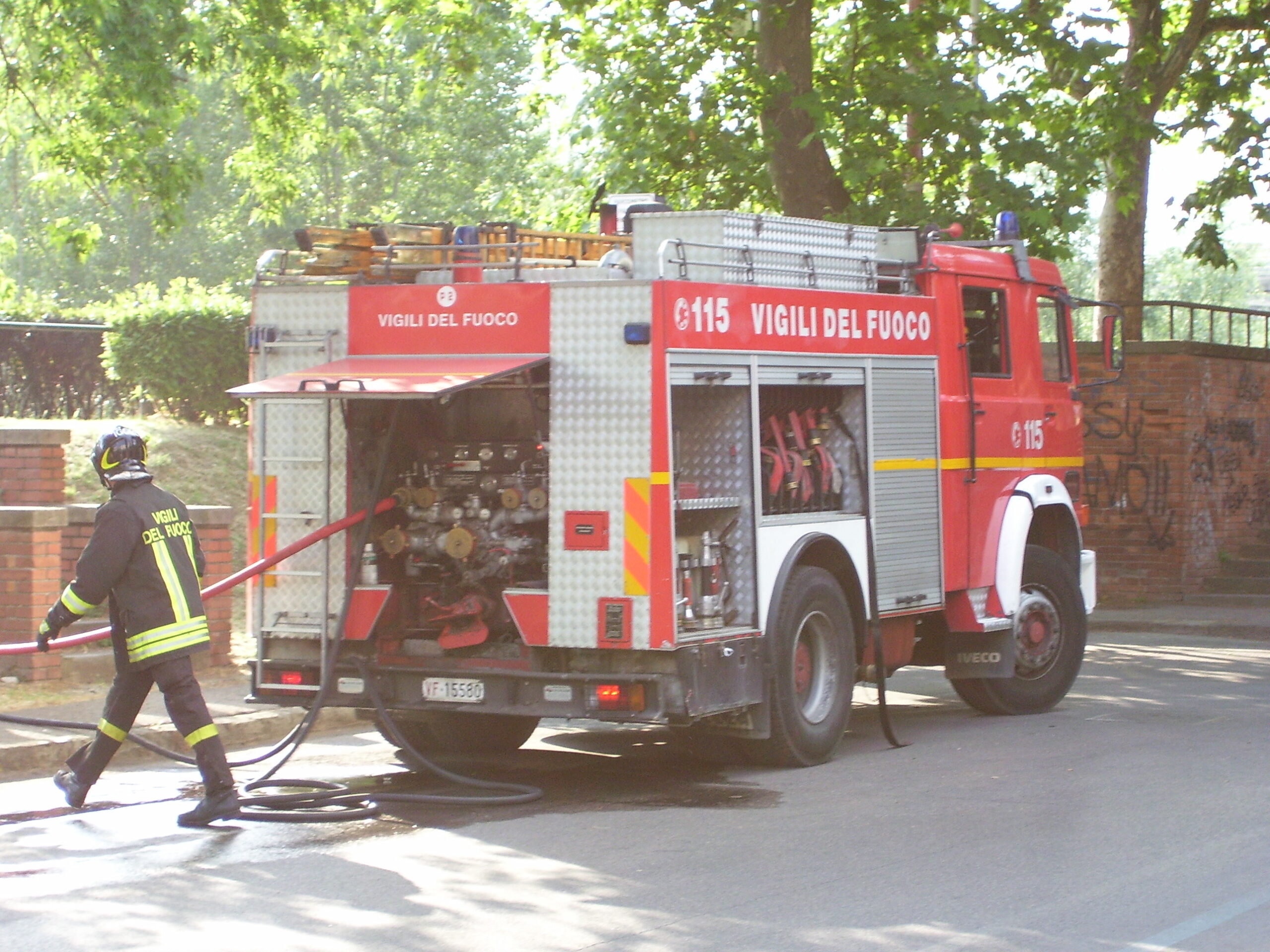 Camion dei Vigili del Fuoco - Prato - Italia