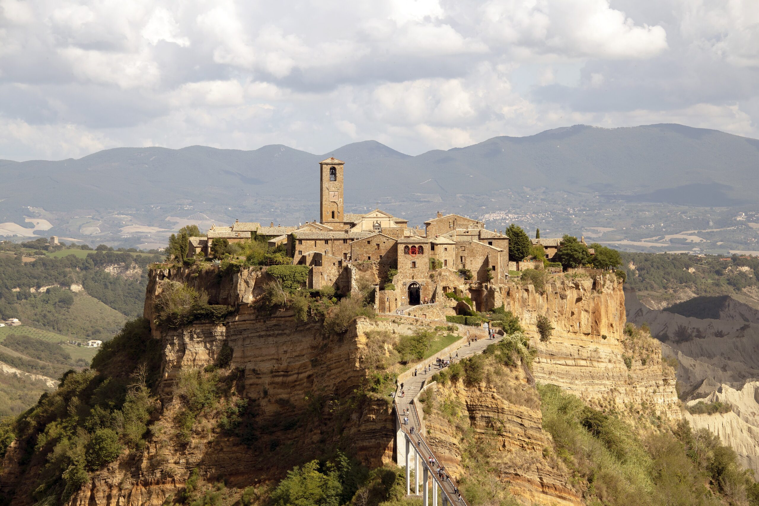 Veduta panoramica di Civita di Bagnoregio
