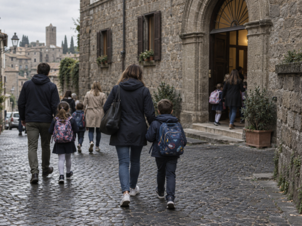 Viterbo, nuove regole di viabilità per le scuole “De Amicis” e “Tecchi” in via Emilio Bianchi