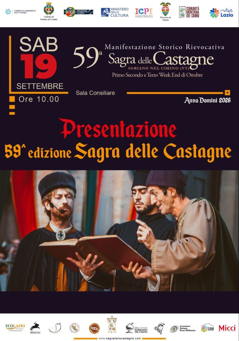 Sagra delle Castagne di Soriano nel Cimino, 59esima edizione
