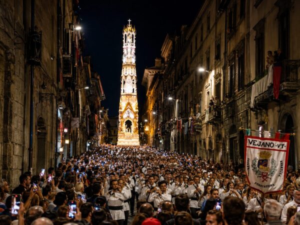 La Dies Natalis parte da San Sisto: comincia il Trasporto della Macchina di Santa Rosa