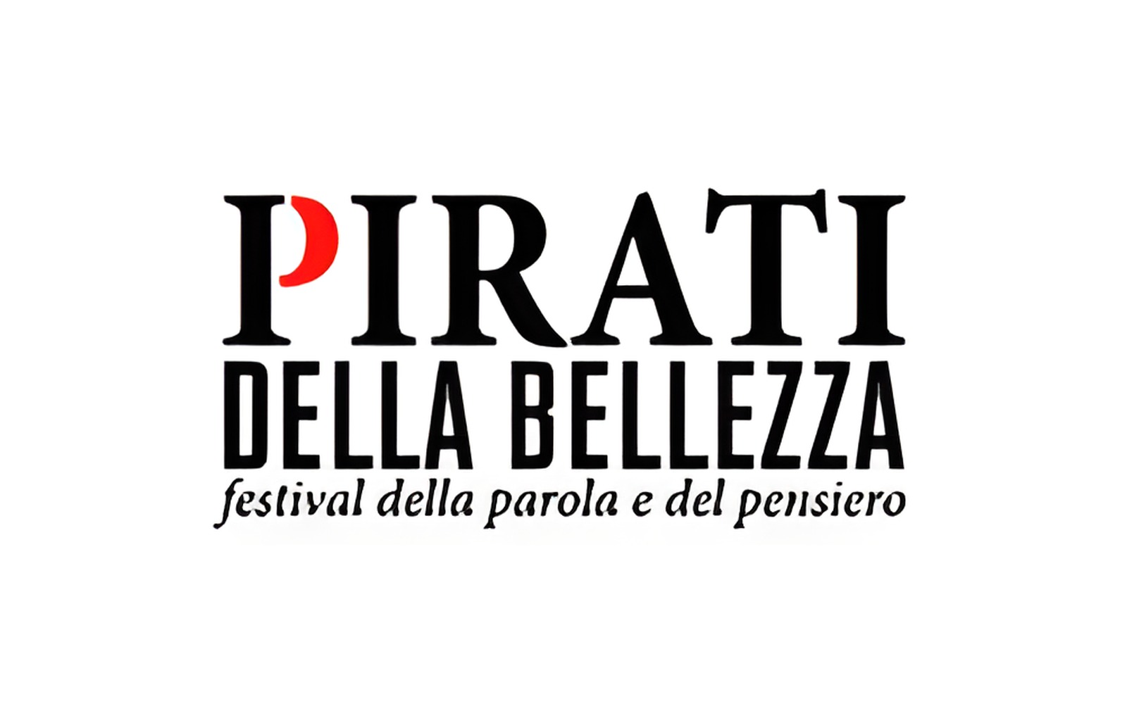 Il logo del festival I Pirati della Bellezza, festival della parola e del pensiero